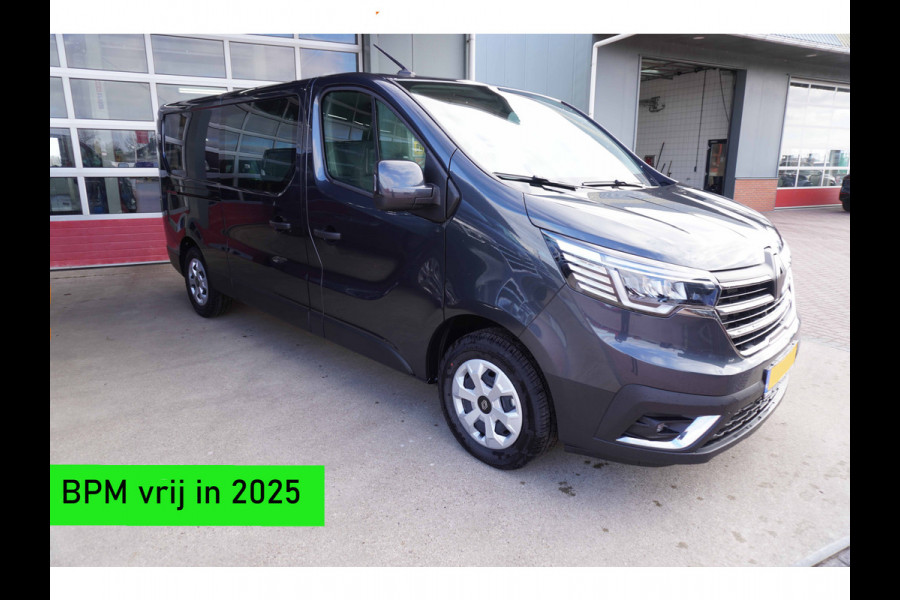 Renault Trafic 2.0 Blue dCi 130PK T29 L2H1 Advance Dubbelcab. schuifdeur L+R nr.V140 | Airco | Cruise | Camera |Trekhaak | Apple CP- Android auto | Betimmering