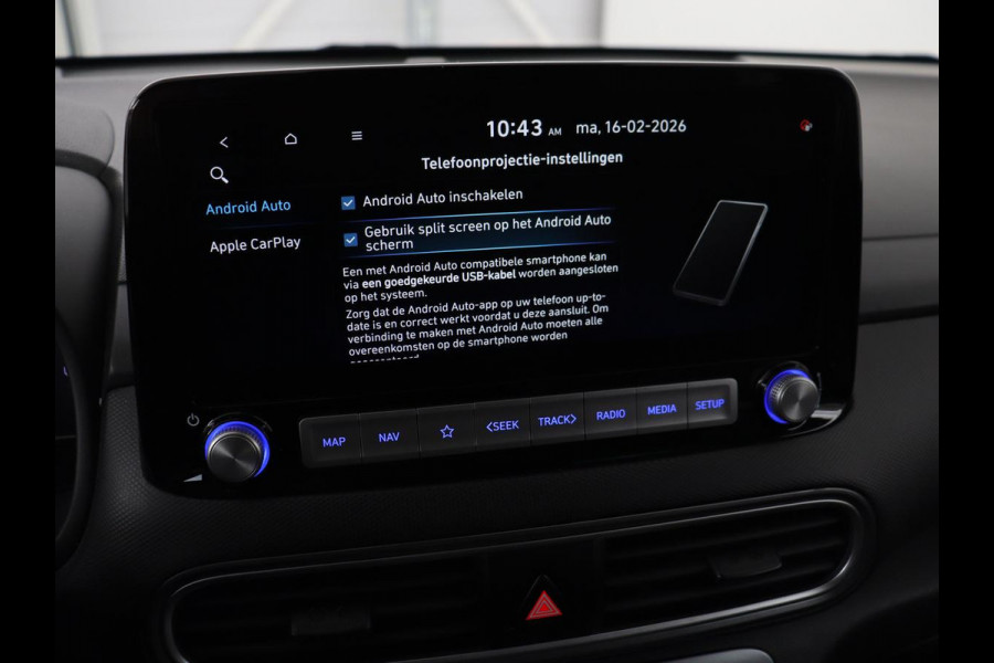 Hyundai Kona EV Limited 64 kWh | SOH 100% | 3 Fase | Stoelventilatie | Head-Up | Adaptive cruise | Camera | Leder | Carplay | Achterbankverwarming | Warmtepomp | Keyless | Full LED | Dodehoek detectie