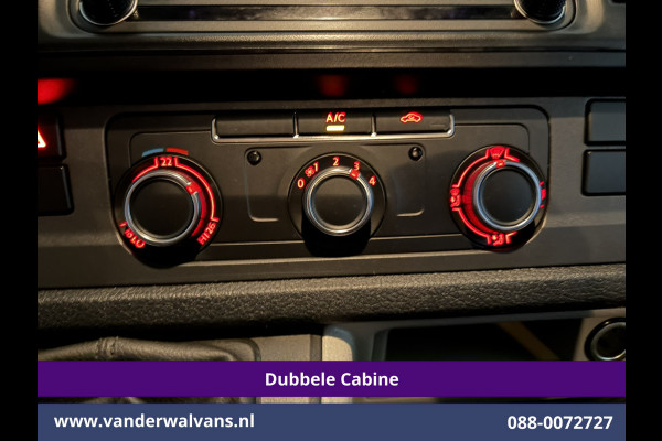 Volkswagen Transporter 2.0 TDI 150pk L2H1 Dubbele Cabine Euro6 Airco | 5-Zits | Navigatie | 2500kg Trekhaak | Apple Carplay Android Auto, Sidebars, Parkeersensoren, Achterklep