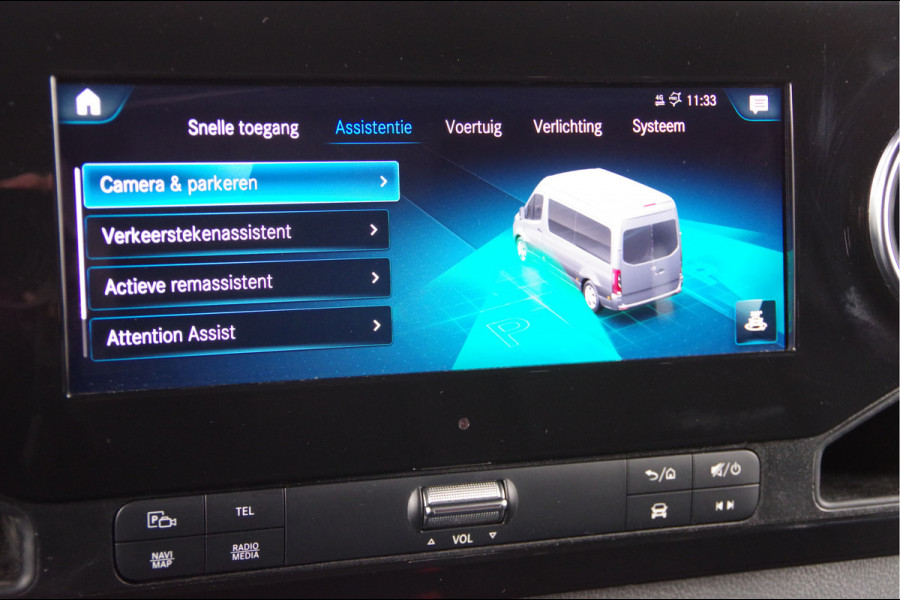 Mercedes-Benz Sprinter 319 3.0 CDI V6 L2H1 AUT. LED, MBUX 10'', 3.5T TREKHAAK, LEDER, 360 CAMERA, ADAPT. CRUISE, CLIMA, NAVI, PARKEERSENSOREN, NL AUTO,