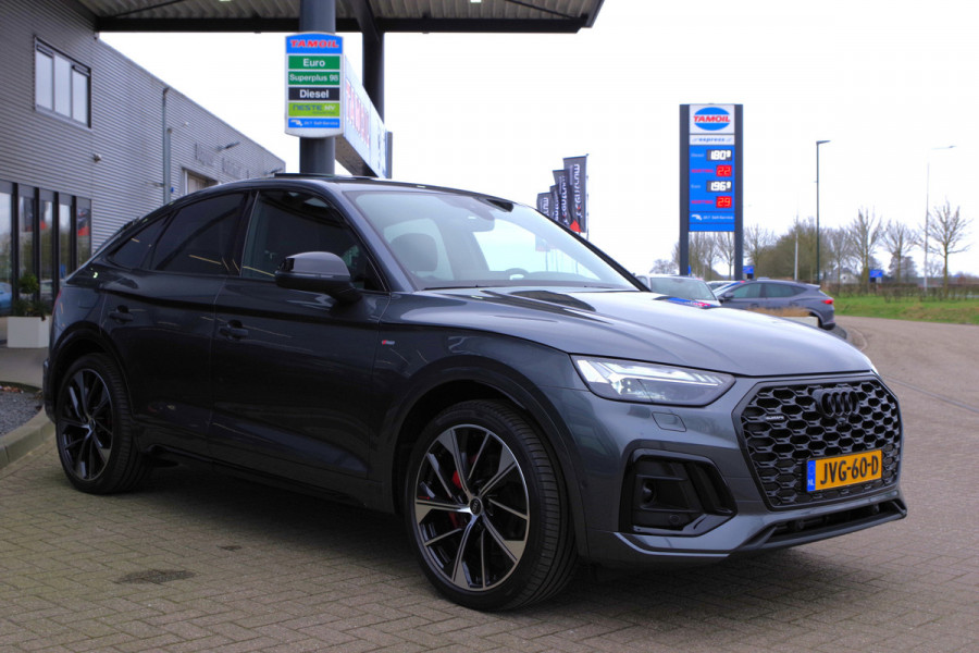 Audi Q5 Sportback 55 TFSI e 367 PK S-Line edition Competition PHEV, Luchtvering, Panoramadak, RS-Leder, Massage