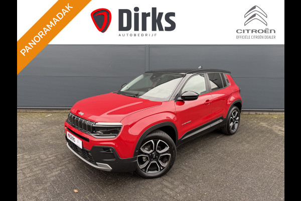 Jeep Avenger 100pk Summit (Elektrisch Schuifdak - JBL - Keyless Entry - Elektrische klep - Leder incl stoelverwarming - LED - Camera - Adapti
