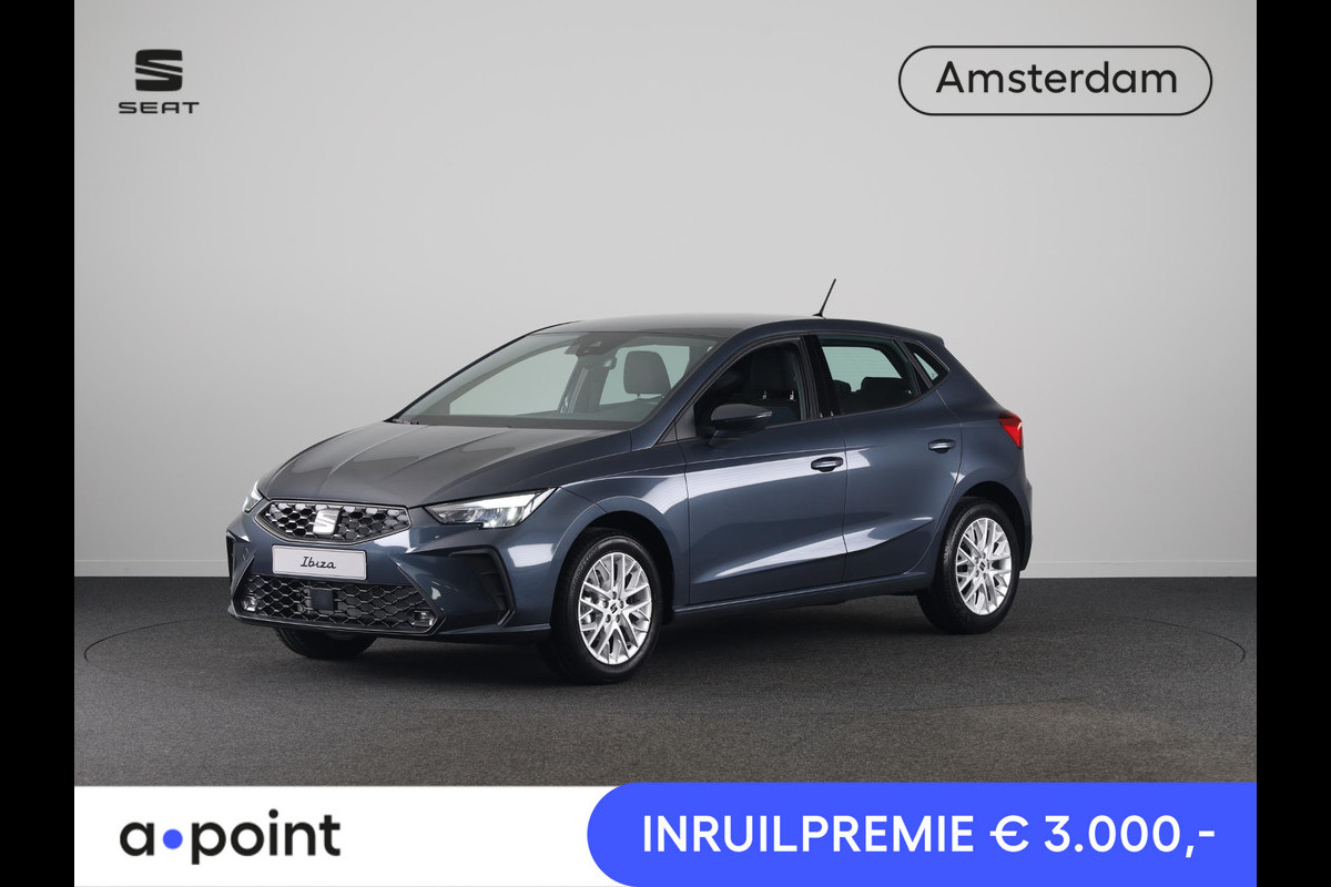 Seat Ibiza Style 1.0 EcoTSI 95PK | Magnetic Tech Metallic | Park Assist | Apple Carplay | Cruise control