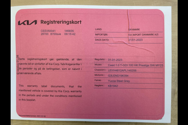 Kia Ceed Sportswagon 1.0 T-GDi DynamicLine|APPLE CARPLAY|ANDROID AUTO|STOEL+STUURVERW|CAMERA|CRUISE,CLIMATE CTRL|1E EIG.|INCL.BTW|