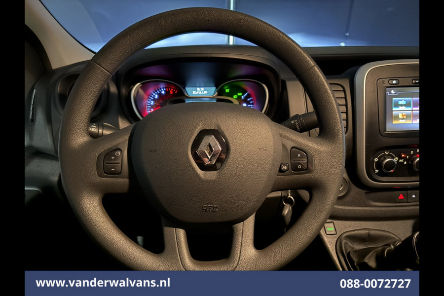 Renault Trafic 2.0 dCi 120pk L1H1 Euro6 Airco | 2x zijdeur | Navigatie | LED | Trekhaak | Cruisecontrol Parkeersensoren, Bijrijdersbank
