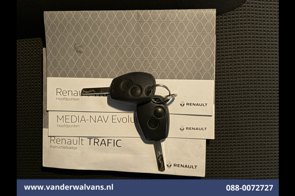 Renault Trafic 2.0 dCi 120pk L1H1 Euro6 Airco | 2x zijdeur | Navigatie | LED | Trekhaak | Cruisecontrol Parkeersensoren, Bijrijdersbank