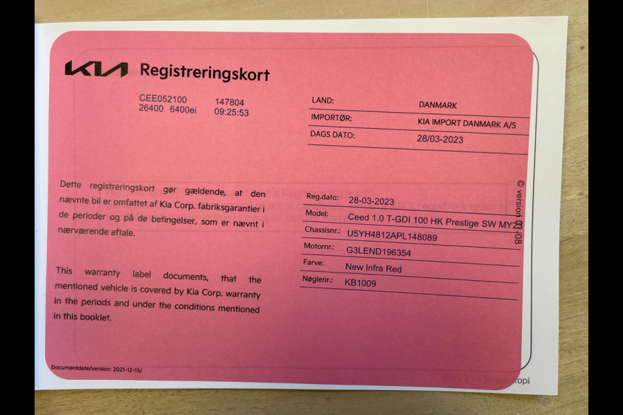 Kia Ceed Sportswagon 1.0 T-GDi DynamicLine|APPLE CARPLAY|ANDROID AUTO|STOEL+STUURVERW|CAMERA|CRUISE,CLIMATE CTRL|1E EIG.|INCL.BTW|