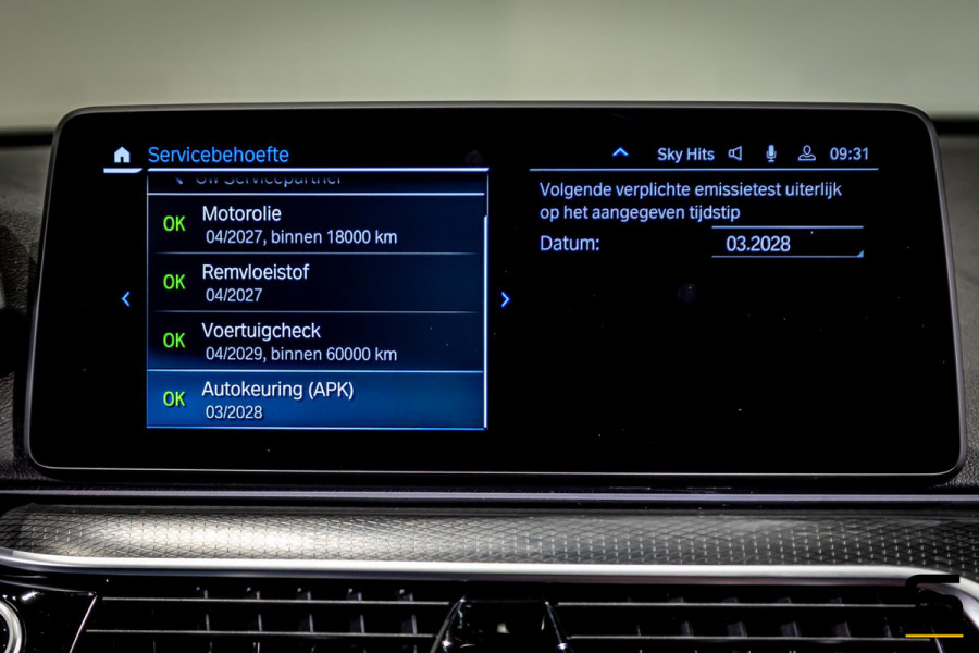BMW 5 Serie 530e xDrive High Executive|M-sport|Leder|HUD|Cam