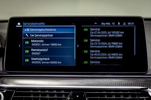 BMW 5 Serie 530e xDrive High Executive|M-sport|Leder|HUD|Cam