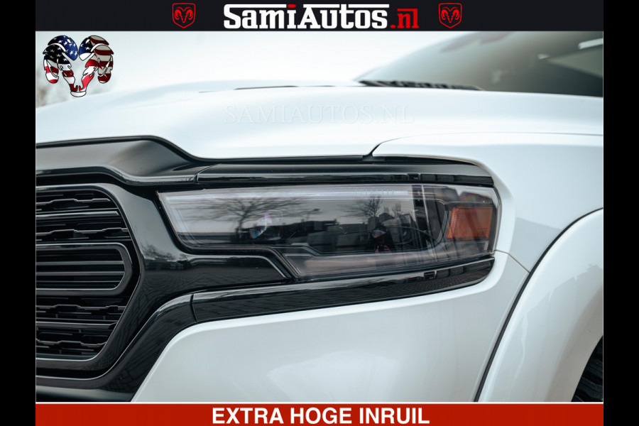 Dodge Ram 1500 Limited Night | 5.7 V8 Hemi Full Option | LPG | Comfortabele Dubbele Cabine met Royale 5 Zitplaatsen | De Meest Luxe en Volle Pick-Up in zijn Klasse | BPM vrij | Nu Leverbaar uit Voorraad | Voorraad Nr v45lp