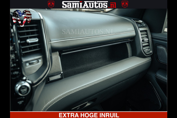 Dodge Ram 1500 Limited Night | 5.7 V8 Hemi Full Option | LPG | Comfortabele Dubbele Cabine met Royale 5 Zitplaatsen | De Meest Luxe en Volle Pick-Up in zijn Klasse | BPM vrij | Nu Leverbaar uit Voorraad | Voorraad Nr v45lp