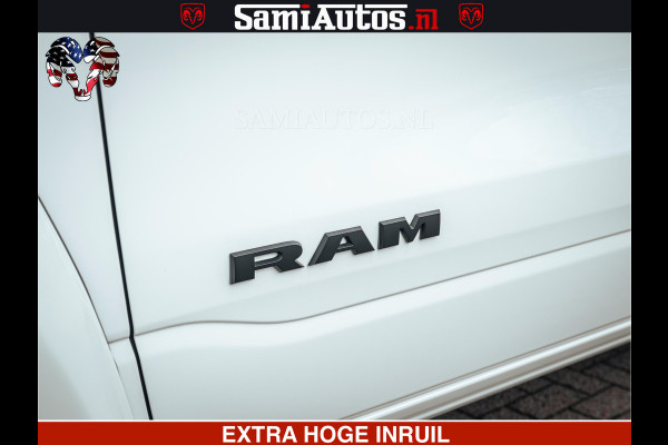 Dodge Ram 1500 Limited Night | 5.7 V8 Hemi Full Option | LPG | Comfortabele Dubbele Cabine met Royale 5 Zitplaatsen | De Meest Luxe en Volle Pick-Up in zijn Klasse | BPM vrij | Nu Leverbaar uit Voorraad | Voorraad Nr v45lp