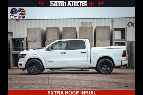 Dodge Ram 1500 Limited Night | 5.7 V8 Hemi Full Option | LPG | Comfortabele Dubbele Cabine met Royale 5 Zitplaatsen | De Meest Luxe en Volle Pick-Up in zijn Klasse | BPM vrij | Nu Leverbaar uit Voorraad | Voorraad Nr v45lp