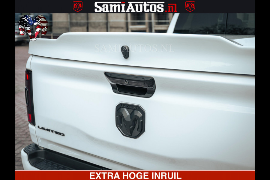 Dodge Ram 1500 Limited Night | 5.7 V8 Hemi Full Option | LPG | Comfortabele Dubbele Cabine met Royale 5 Zitplaatsen | De Meest Luxe en Volle Pick-Up in zijn Klasse | BPM vrij | Nu Leverbaar uit Voorraad | Voorraad Nr v45lp