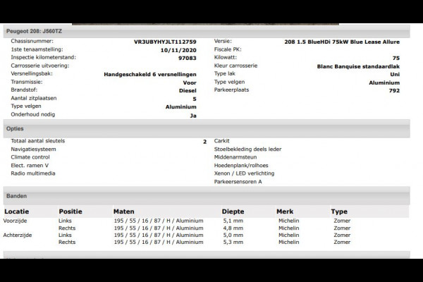 Peugeot 208 1.5 HDi Blue Allure / Navigatie / Pdc.+Camera / Airco-ecc./ Radio-multimedia / / Apk nieuw