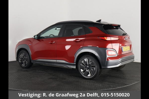Hyundai Kona EV Premium Two-Tone 64 kWh SOH ACCU 99% | Apple Carplay/Android Auto | Stuur-& Stoelverwarming | Navigatie | Leder | Camera |