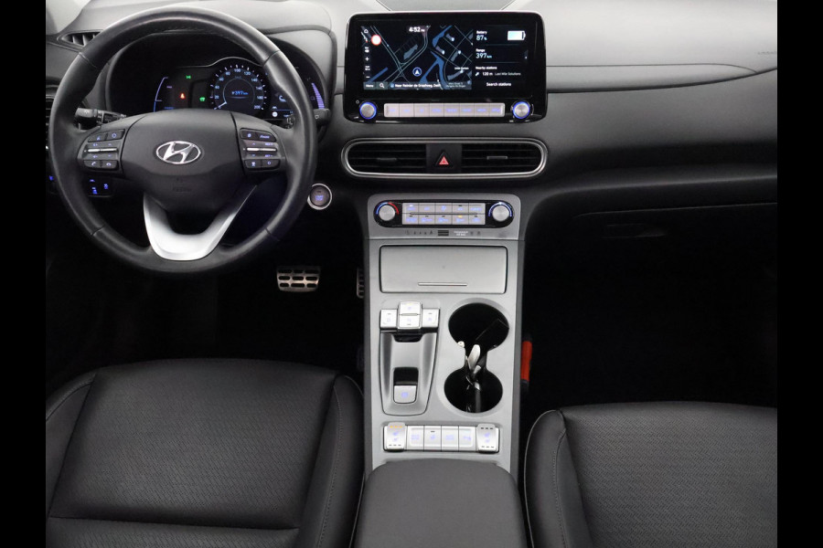 Hyundai Kona EV Premium 64 kWh | Schuif-Kanteldak | Stuur-& Stoelverwarming | Apple Carplay&AndroidAUTO | Leder | Camera |