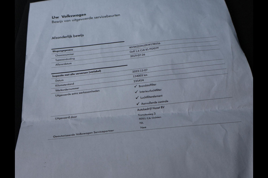 Volkswagen Golf 1.6 TDI 116 PK AUT. *1e EIGENAAR / BTW* + MASSAGE | CARPLAY | ADAPTIVE CRUISE | TREKHAAK | STOELVERW. | DAB