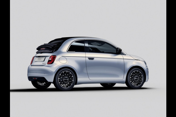 Fiat 500C Hybrid La Prima | Clima | LED | PDC | JBL Premium Audio | 17" | Camera | BSM | Canneloni Ivory/Piombo interieur