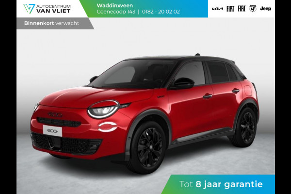 Fiat 600 1.2 145pk Hybrid Sport | Clima | Cruise | Navi | 18" | Winter Pack | Apple Carplay | BSM