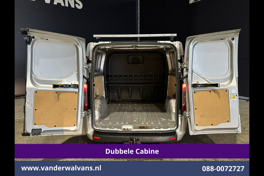 Ford Transit Custom 2.0 TDCI 131pk L2H1 Dubbele Cabine Euro6 Airco | 6-Zits | Camera | LED | 2800kg Trekhaak | Cruisecontrol Verwarmde voorruit, Android Auto, Dakdragers, Parkeersensoren