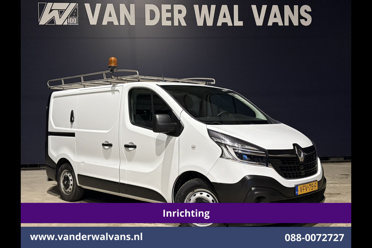 Renault Trafic 1.6 dCi L1H1 Inrichting Euro6 Airco | Imperiaal | Omvormer | Trekhaak | LED | Cruisecontrol Parkeersensoren, Bijrijdersbank