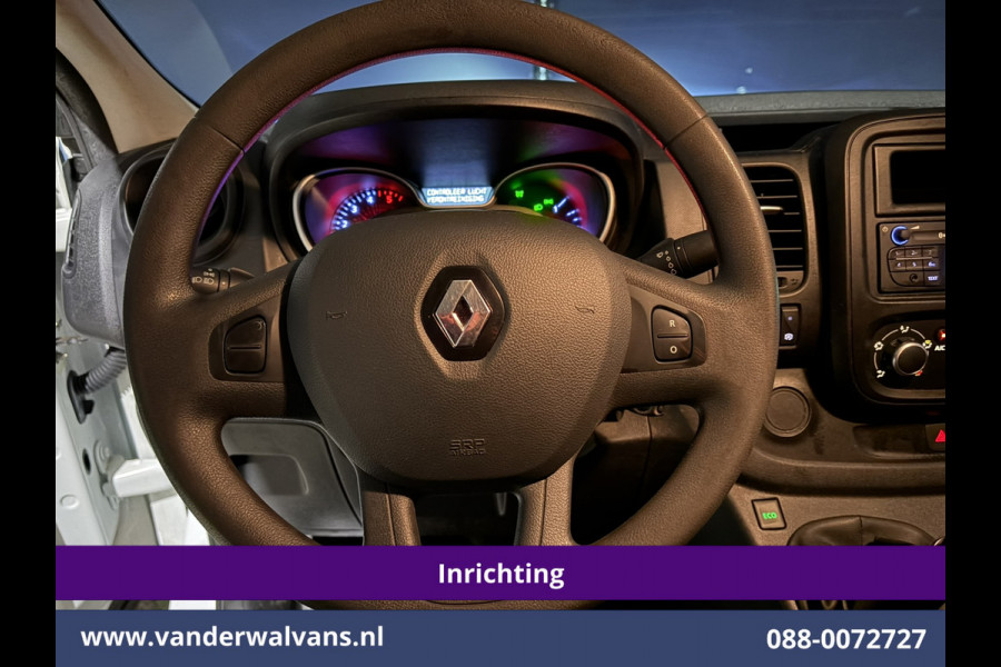 Renault Trafic 1.6 dCi L1H1 Inrichting Euro6 Airco | Imperiaal | Omvormer | Trekhaak | LED | Cruisecontrol Parkeersensoren, Bijrijdersbank