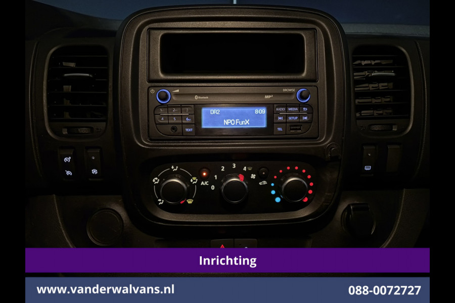 Renault Trafic 1.6 dCi L1H1 Inrichting Euro6 Airco | Imperiaal | Omvormer | Trekhaak | LED | Cruisecontrol Parkeersensoren, Bijrijdersbank