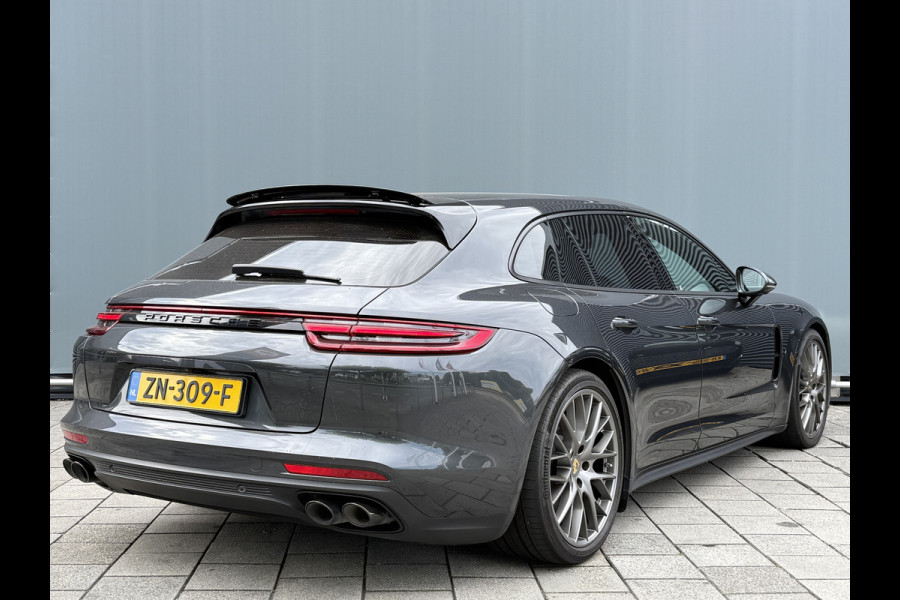 Porsche Panamera Sport Turismo BWJ 2019 | 2.9 601PK 4 E-Hybrid NL AUTO | LEER | PANO | 21'' LMV | CAMERA | LEER | AD CRUISE | CARPLAY | BOSE | PDC | LUCHTVERING