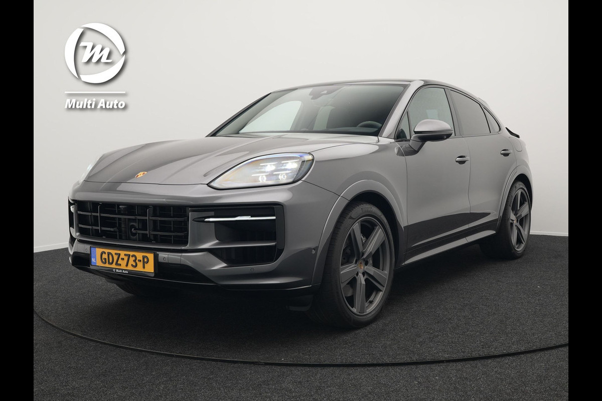 Porsche Cayenne Coupé 3.0 E-Hybrid Plug In Hybrid | MY 2024 Facelift | PHEV | Trekhaak Af Fabriek | Panodak | Luchtvering | Sportuitlaat | PDLS+ | Sport Chrono | InnoDrive Adaptive Cruise | SportDesign | Head up | Soft Close | 22"L.M | 360 Cam