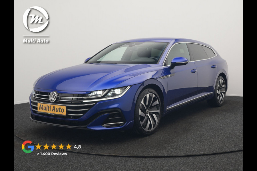 Volkswagen Arteon Shooting Brake 1.4 TSI eHybrid R-Line PHEV 218pk Dealer O.H | Trekhaak Af Fabriek | Adaptive Cruise | 360 Camera | IQ Light | Alcantara Sportstoelen Message & Verwarmd | Blis | Apple Carplay | Navigatie | Virtual | DAB |  Plug In Hybrid