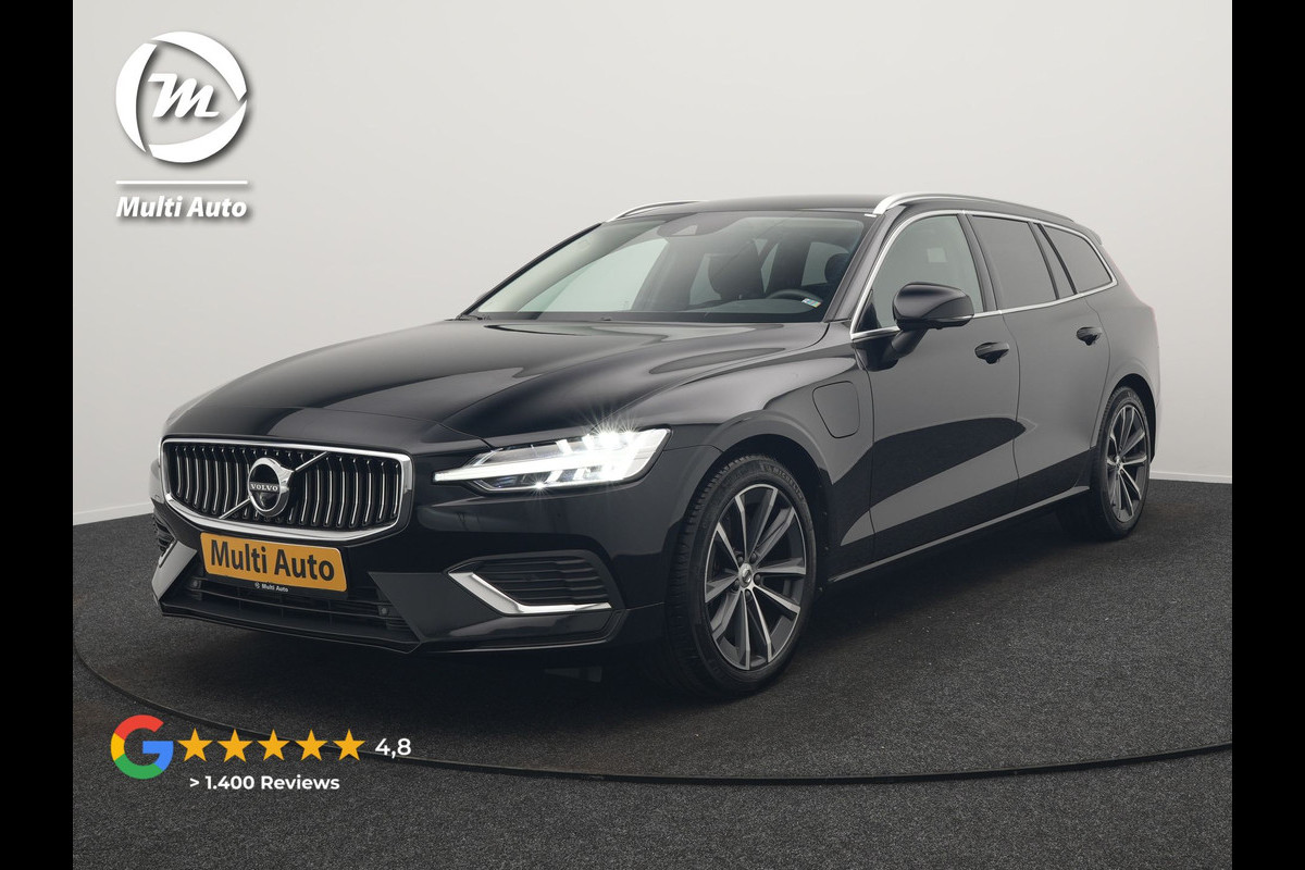 Volvo V60 T6 AWD LONG RANGE PHEV 350pk Dealer O.H. | Adaptive Cruise | 360 Camera | Voorstoelen & Stuur Verwarmd | Apple Carplay | Keyless | Navigatie | Virtual | DAB | Plug In Hybrid