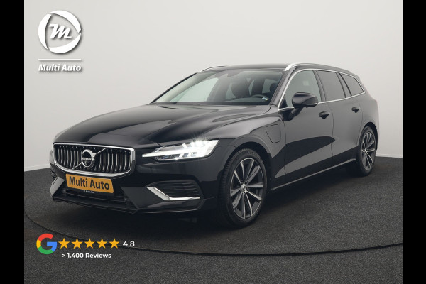 Volvo V60 T6 AWD LONG RANGE Plug In Hybrid 350pk Dealer O.H. PHEV | Adaptive Cruise | 360 Camera | Voorstoelen & Stuur Verwarmd | Apple Carplay | Keyless | Navigatie | Virtual | DAB |