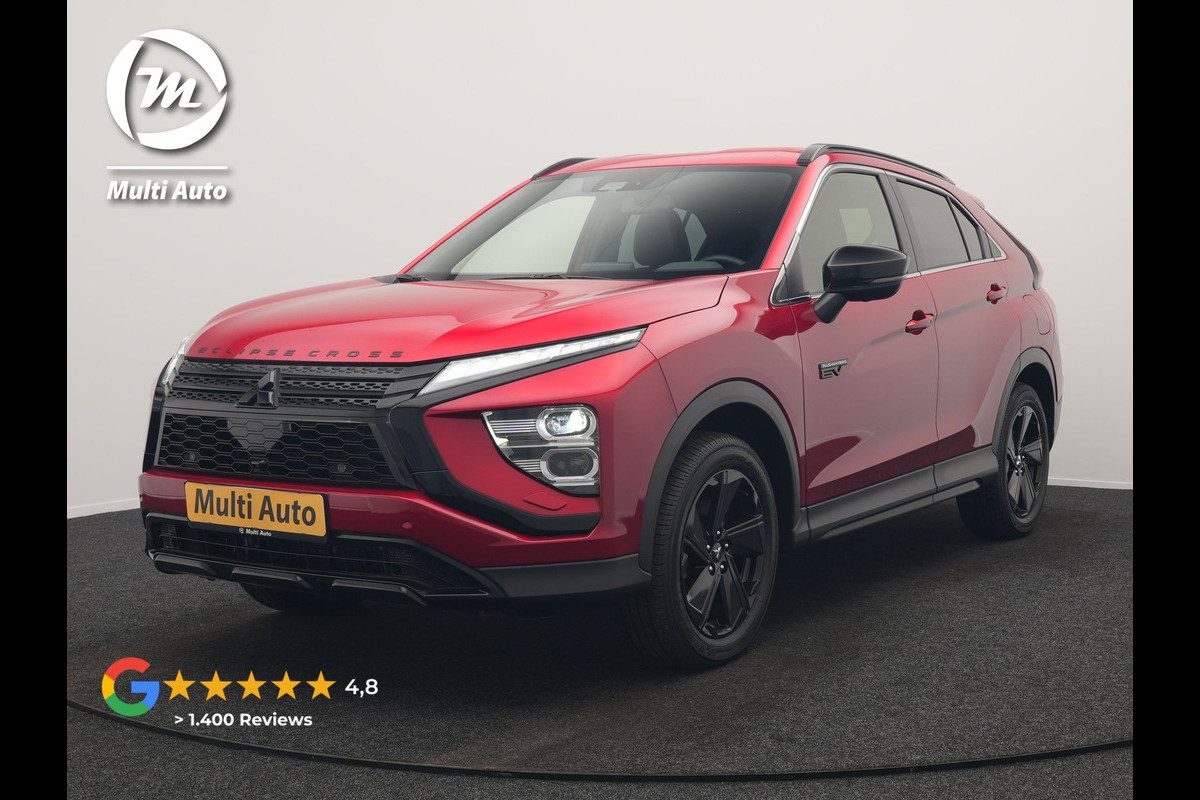 Mitsubishi Eclipse Cross 2.4 Black Edition Plug In Hybrid 188pk Dealer O.H. PHEV | Trekhaak | Adaptive Cruise | 360 Camera | Alcantara Sportstoelen & Stuur Verwarmd | Keyless | Blis | Navigatie Via TomTom | Apple Carplay | DAB |