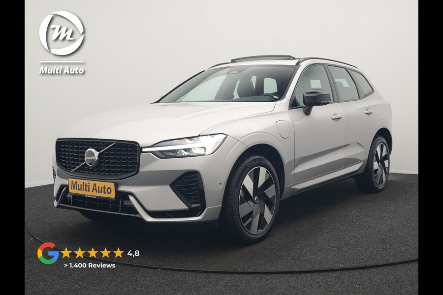 Volvo XC60 T6 AWD Plus Dark LONG RANGE PHEV 350pk Dealer O.H | Panodak | Adaptive Cruise | 360 Camera | Lederen Sportstoelen Memory & Verwarmd | Keyless | Apple Carplay | Pilot Assist | Blis | Virtual | Google Maps | DAB | Plug In Hybrid