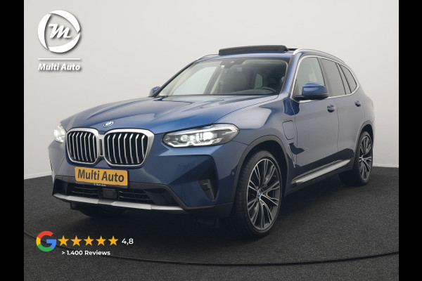 BMW X3 xDrive30e Business Edition Plus Plug In Hybrid 293pk FACELIFT Dealer O.H. PHEV | Trekhaak Af Fabriek | Panodak | Head Up | Adaptive Cruise | Adaptief Onderstel | Lederen Sportstoelen Memory & Ventilatie | Camera | Keyless | Apple Carplay | Navigatie | Virtual |