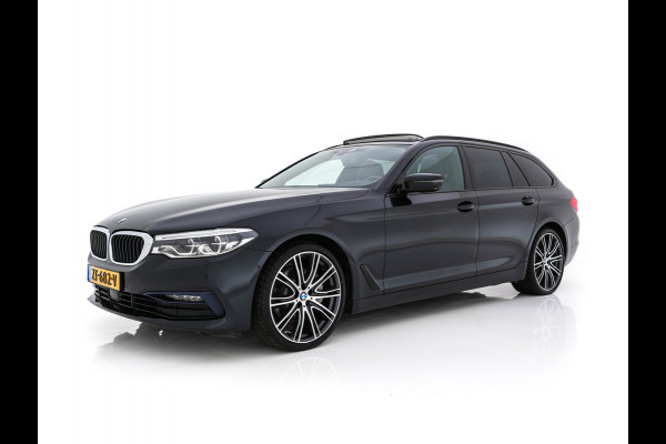 BMW 5 Serie Touring 530d Sportline High Executive Aut. *PANO | LEATHER | FULL-LED | MEMORY-PACK | TOP-VIEW | HEATED-COMFORTSEATS | NAVI-FULLMAP | PRIVACY-GLASS | AMBIENT-LIGHT | ECC | CARPLAY | PDC | TOWBAR | SHIFT-PADDLES | 20"ALU*