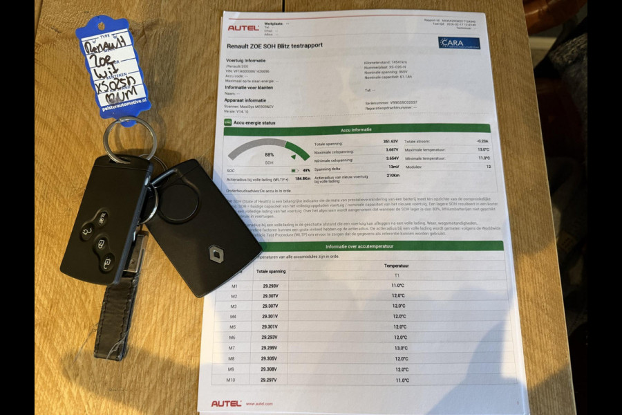 Renault ZOE R90 Life 41 kWh KOOPACCU | SOH 99% | 3-FASE LADER | RENAULT DEALER ONDERHOUDEN | NAVIGATIE | PARKEERSENSOREN | ORIGINEEL NL AUTO (NAP) | CLIMATE CONTROL | RIJKLAAR GELEVERD MET 12 MND BOVAG GARANTIE |