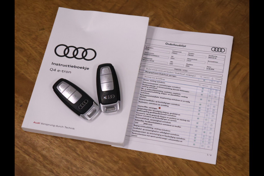 Audi Q4 e-tron 40 Advanced edition 77 kWh [VOL LEDER, VIRTUAL COCKPIT, STOELVERWARMING, BLUETOOTH, NAVIGATIE, PDC VOOR+ACHTER, SCHAKELFLIPPERS, NIEUWSTAAT]