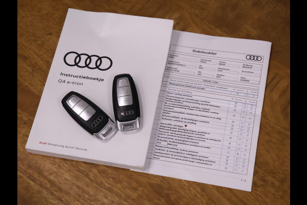 Audi Q4 e-tron 40 Advanced edition 77 kWh [VOL LEDER, VIRTUAL COCKPIT, STOELVERWARMING, BLUETOOTH, NAVIGATIE, PDC VOOR+ACHTER, SCHAKELFLIPPERS, NIEUWSTAAT]