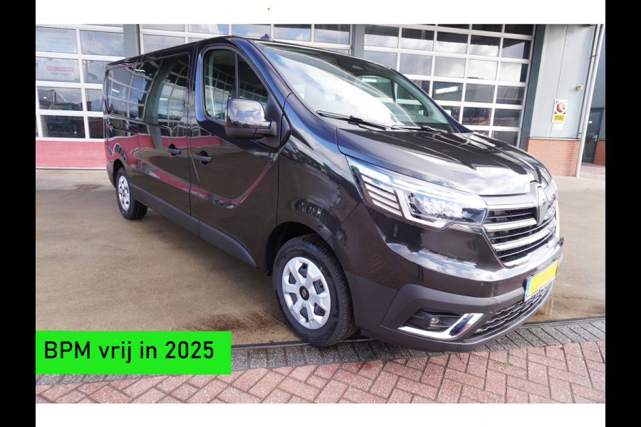 Renault Trafic 2.0 Blue dCi 130PK T29 L2H1 Advance Dubbelcab. schuifdeur L+R nr.V134 | Airco | Cruise | Camera |Trekhaak | Apple CP- Android auto | Betimmering