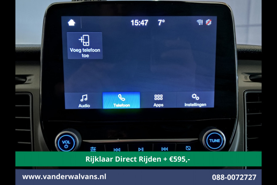 Ford Transit Custom 2.0 TDCI 130pk L2H1 Inrichting Euro6 *Rijklaar Direct Rijden* Airco | Camera | LED | Cruisecontrol | Verwarmde voorruit Parkeersensoren, 2800kg trekvermogen, Bijrijdersbank