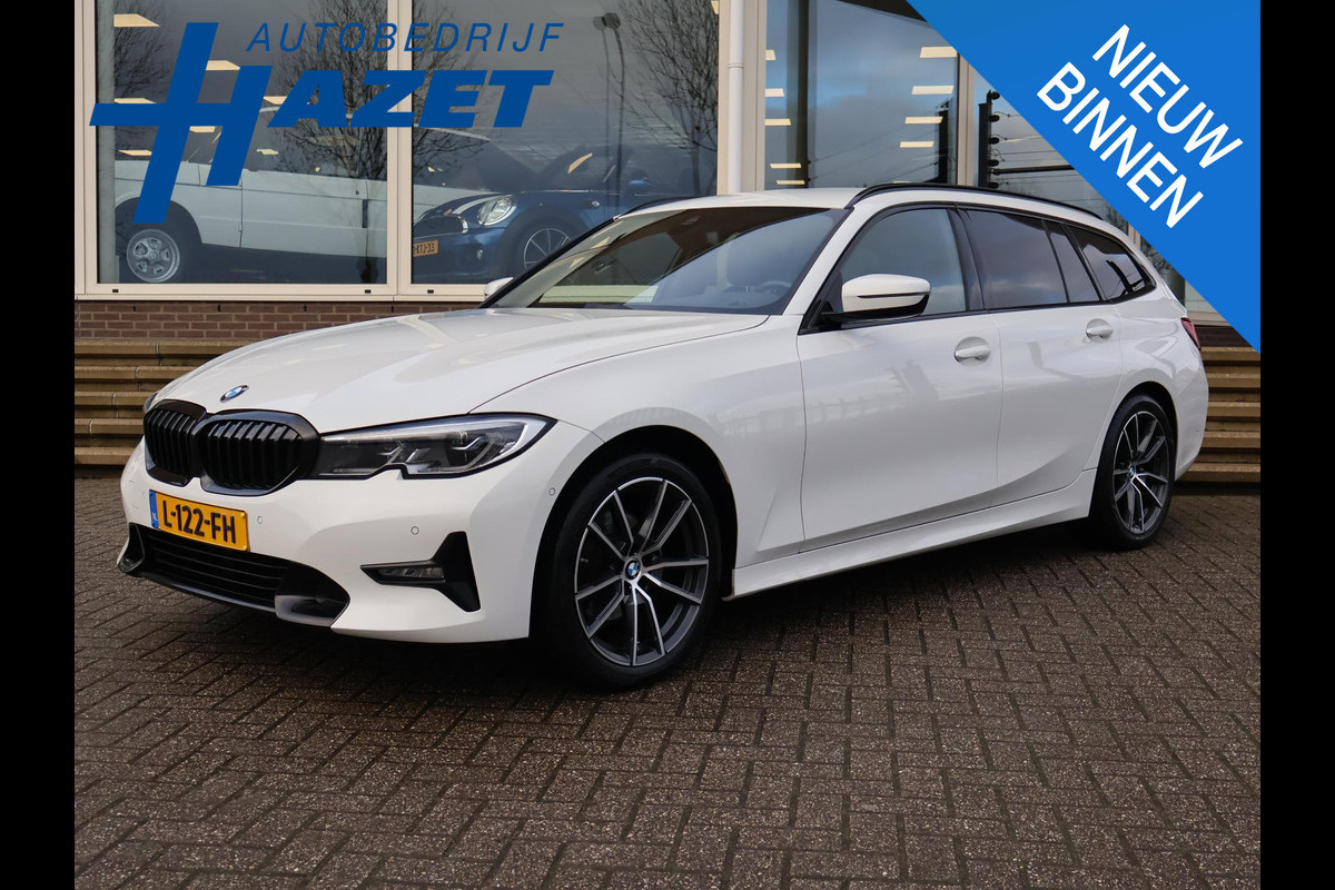 BMW 3 Serie Touring 320d HIGH EXECUTIVE SPORTLINE 190 PK AUT. *ALPINWEISS* + ELEK. TREKHAAK | LASER LED | 18 INCH | STOEL/STUURWIELVERW.