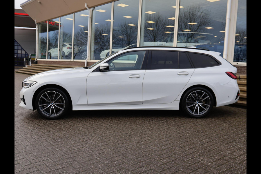 BMW 3 Serie Touring 320d HIGH EXECUTIVE SPORTLINE 190 PK AUT. *ALPINWEISS* + ELEK. TREKHAAK | LASER LED | 18 INCH | STOEL/STUURWIELVERW.