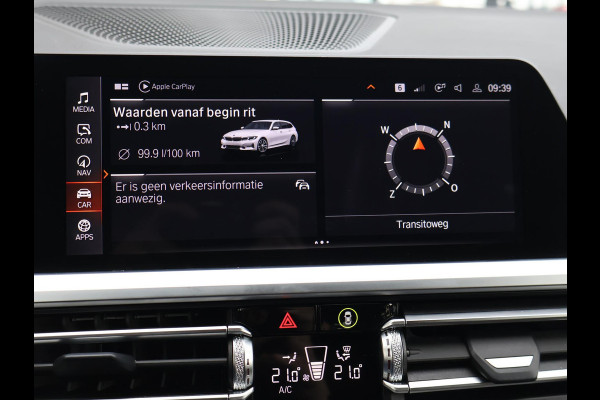BMW 3 Serie Touring 320d HIGH EXECUTIVE SPORTLINE 190 PK AUT. *ALPINWEISS* + ELEK. TREKHAAK | LASER LED | 18 INCH | STOEL/STUURWIELVERW.