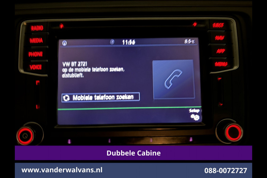 Volkswagen Transporter 2.0 TDI 150pk L2H1 Dubbele Cabine Euro6 Airco | 5-Zits | Navigatie | 2500kg Trekhaak | Apple Carplay Android Auto, Sidebars, Parkeersensoren, Achterklep