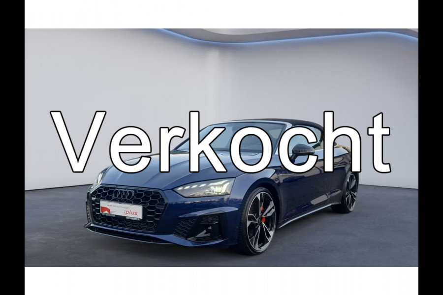 Audi A5 Cabriolet 40 TFSI S-LINE ** MATRIX, NAVI+, NEKVERW, MEMORY, 20-inch LMV, VIRTUAL ** 1e EIG - UNFALLFREI - Ex AUDI-AG ** ** INFORMEER OOK NAAR ONZE AANTREKKELIJKE FINANCIAL-LEASE TARIEVEN **
