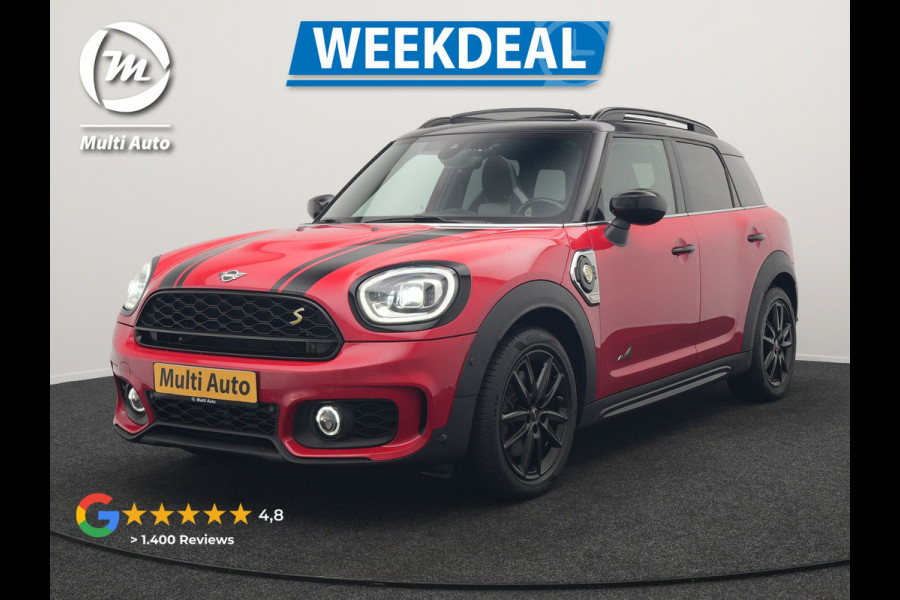 MINI Countryman 2.0 Cooper S E ALL4 JCW Plug In Hybrid 220pk Dealer O.H PHEV | Panodak | JCW Alcantara Sportstoelen Verwarmd | Head Up | Camera | Apple Carplay | Cruise Control | Keyless | Virtual | Navigatie | DAB |