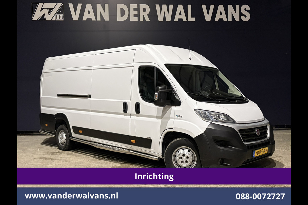 Fiat Ducato 3.0 NP 136pk L4H2 Post NL inrichting Euro6 Airco | Camera | Sidebars | 270 graden achterdeuren, schappen, doorloopdeur
