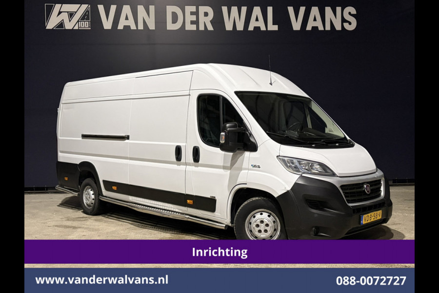Fiat Ducato 3.0 NP 136pk L4H2 Post NL inrichting Euro6 Airco | Camera | Sidebars | 270 graden achterdeuren, schappen, doorloopdeur